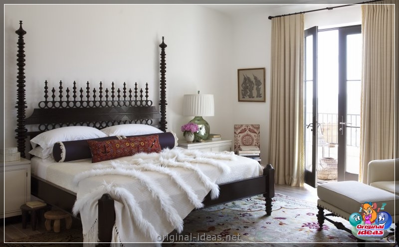 Прыгожыя спальні - агляд сучаснага і ўтульнага дызайну для 105 рэальных фотаздымкаў