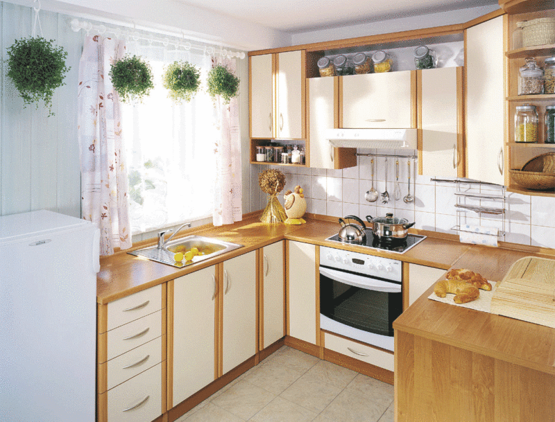 Кутнія кухні - 65 фотаздымкаў новаўвядзенняў ідэальнага дызайну ў інтэр'еры