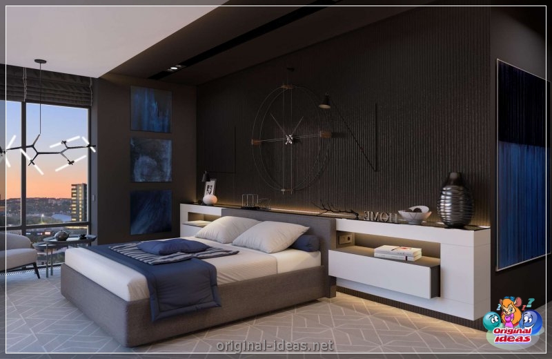 Сучасны спальня -стыль - 100 фотаздымкаў лепшых варыянтаў дызайну