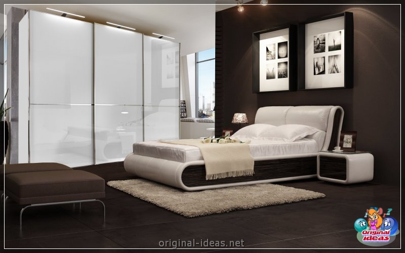 Сучасны спальня -стыль - 100 фотаздымкаў лепшых варыянтаў дызайну