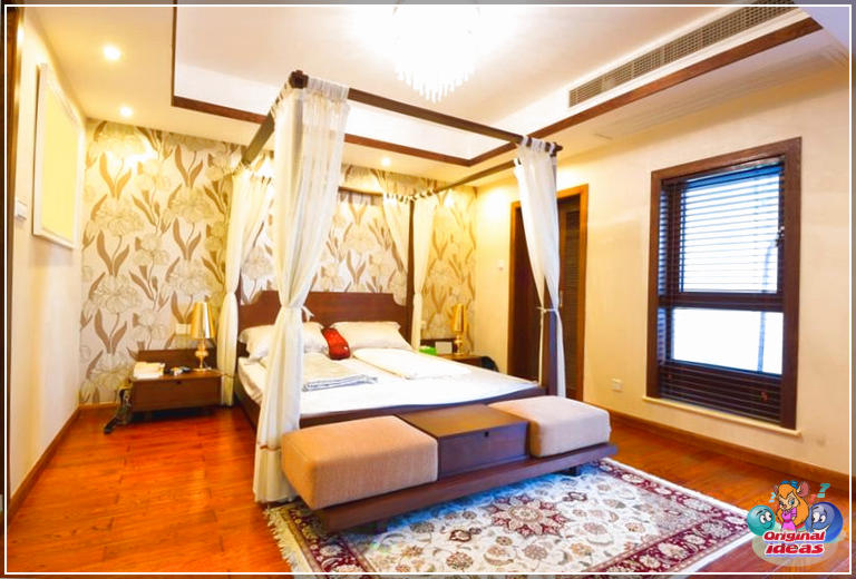 Раскошная спальня з балдахінам з ложкам з балдахінам