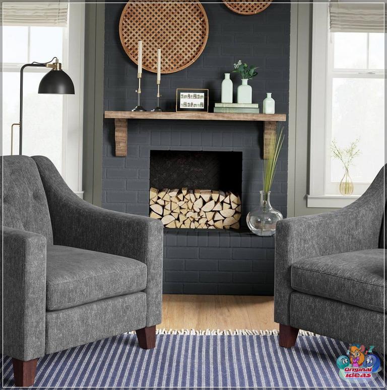 An imitation of a fireplace can look so realistic that you can only distinguish it from a real one at close range.