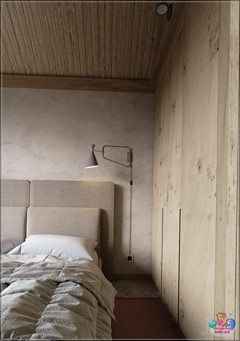 Elegant eco-style bedroom