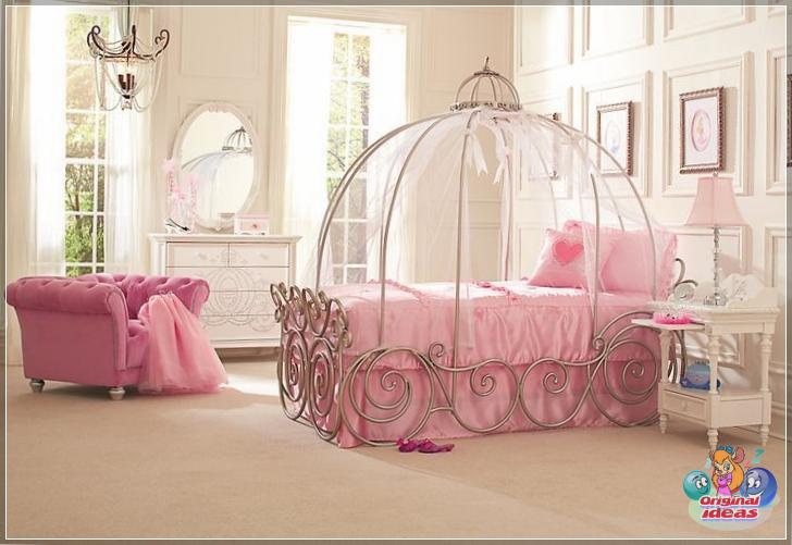 Stylish wrought iron bed with an original canopy in the form of a dome