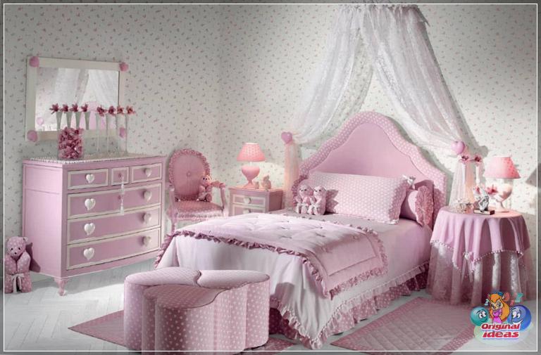 Pink bedroom is every girl's dream