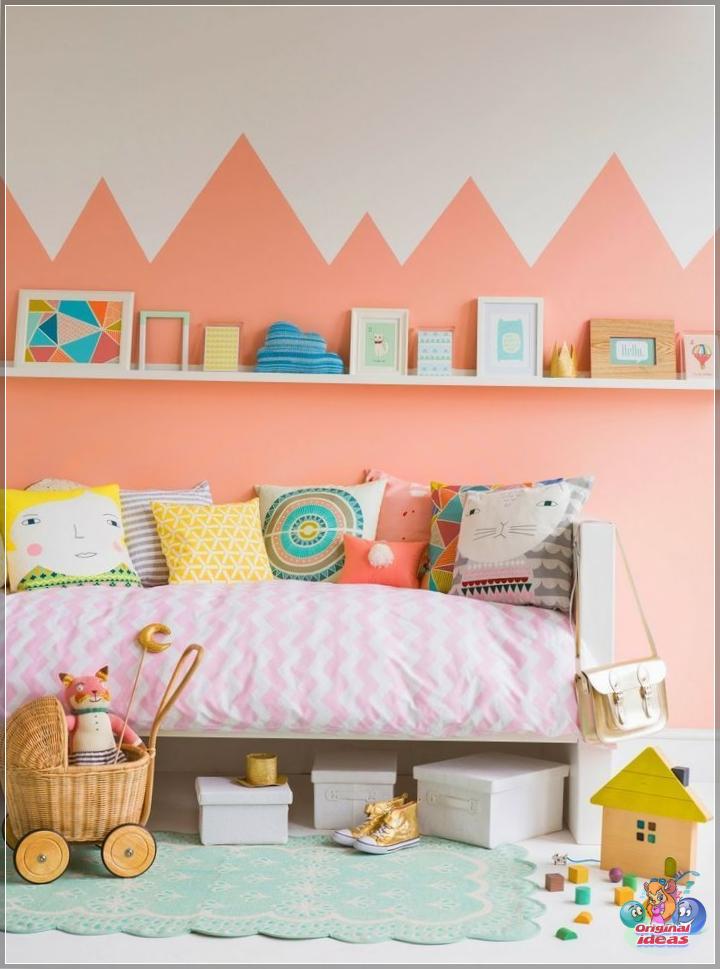 Convenience and comfort are the main rule for creating a children's interior