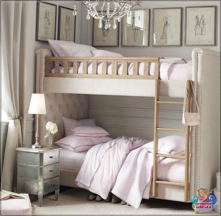 Bunk bed with soft headboards