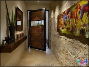 Упрыгожванне пярэдняга пакоя з каменем - 140 фотаздымкаў лепшых прыкладаў дызайну для сучаснага пярэ...