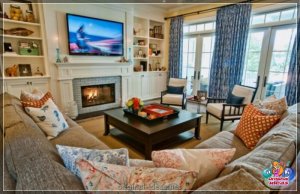 Гасцёўня з камінам: 95 фатаграфій і парады па фарміраванні стыльнай гасцінай