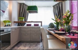 Кухня 9 кв. м. - Прыклады ідэй дызайну і дызайну кухні (150 фотаздымкаў і відэа)