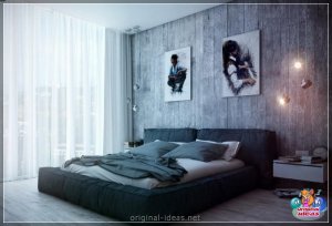 Спальня -стыль лофта - 134 фотаздымкі яркіх паняццяў для дызайну