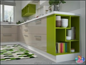 Модульныя кухні - 65 фотаздымкаў лепшых ідэй інтэр'еру і дызайну