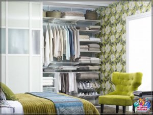Гардэроб у спальні - 90 фотаздымкаў дызайнерскіх рашэнняў па дызайне інтэр'еру спальні з гардэробнай