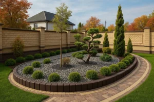 A Vision of Elegance The Meticulously Landscaped Garden Bed