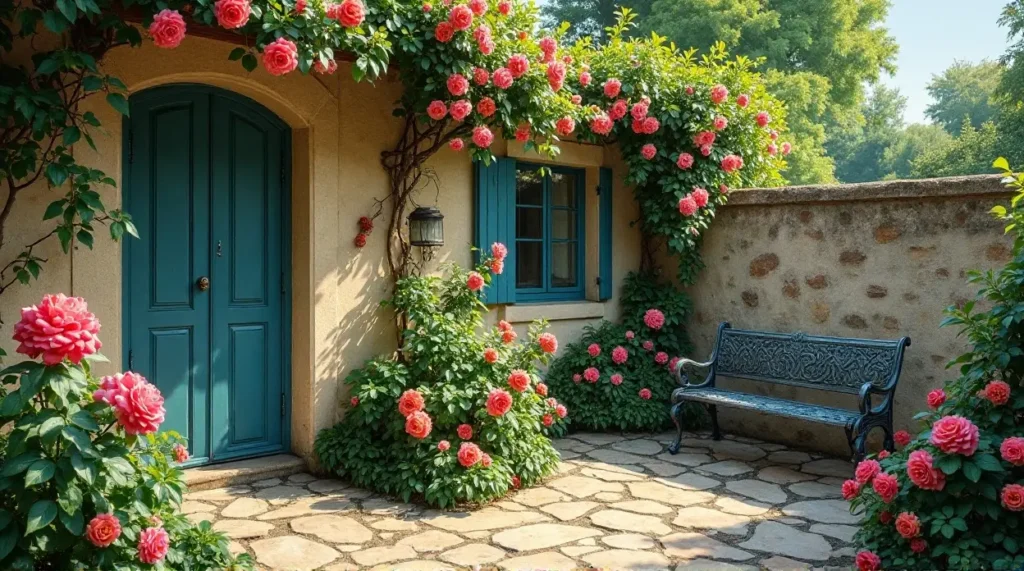 A Serene Corner Garden Retreat: Design Elements and Features