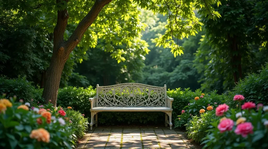 A Serene Corner Garden Retreat: Design Elements and Features