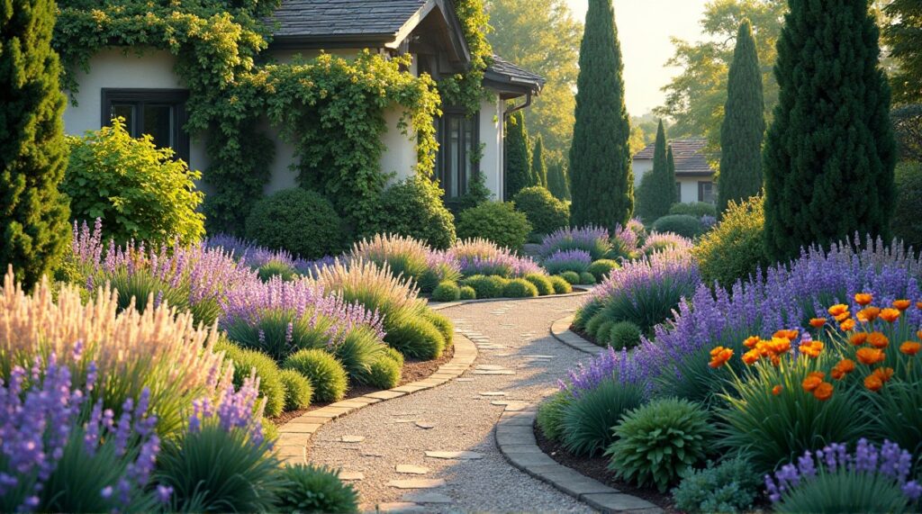 Баланс эстетики и функциональности: советы ландшафтных дизайнеров по обустройству цветниковых клумб перед домом.