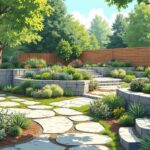 Incorporating Hardscapes in Landscape Layering: Pathways, Steps, and Retaining Walls