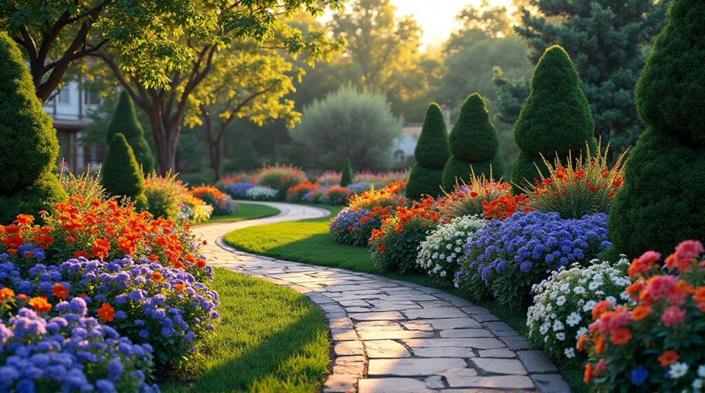 Vibrant Front Yard Landscape Design