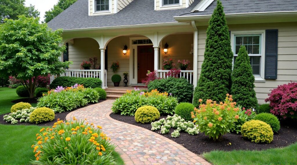 Vibrant Front Yard Landscape Design