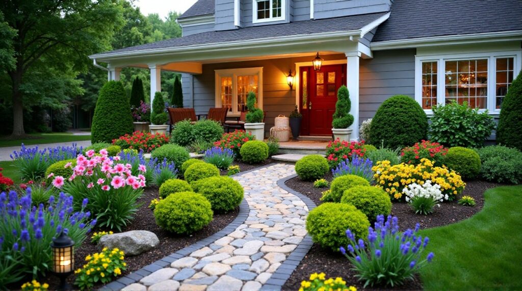Vibrant Front Yard Landscape Design