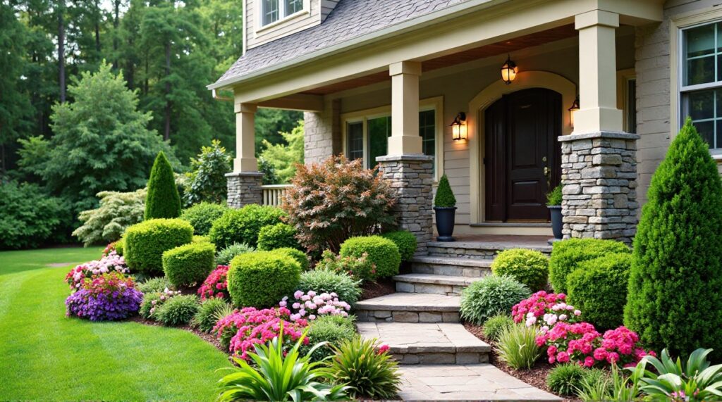 Vibrant Front Yard Landscape Design
