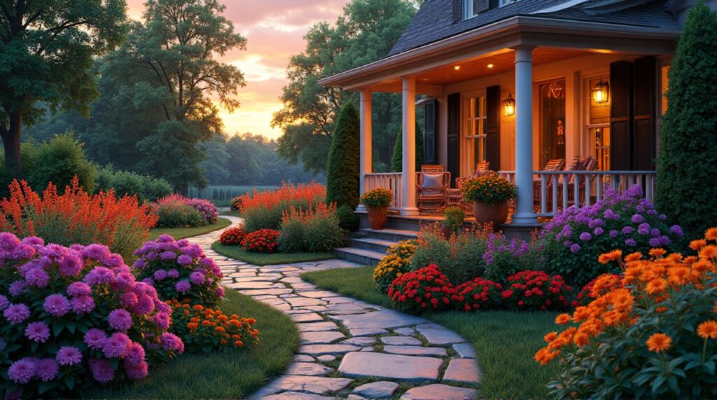 Vibrant Front Yard Landscape Design