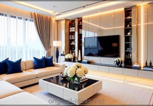 Warm Minimalist Living Room Tour | Cozy Beige & Natural Light Vibes