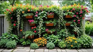 Simple Yet Striking Front Yard Flower Garden Designs