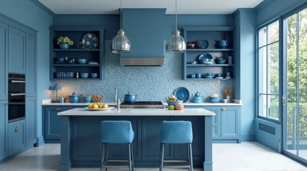Jaw-Dropping Blue Kitchen Designs: Paints & Cabinets Uncovered