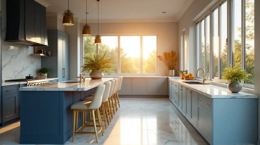 Jaw-Dropping Blue Kitchen Designs: Paints & Cabinets Uncovered