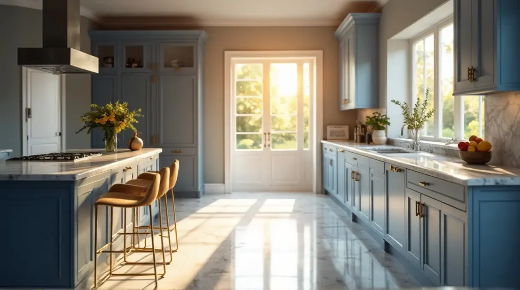 Jaw-Dropping Blue Kitchen Designs: Paints & Cabinets Uncovered