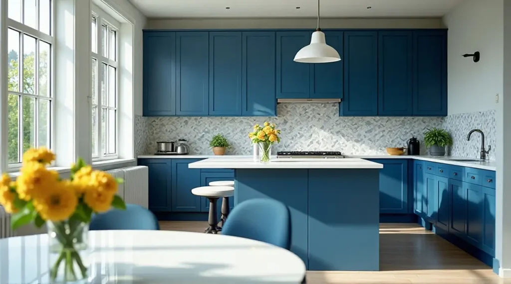 Jaw-Dropping Blue Kitchen Designs: Paints & Cabinets Uncovered