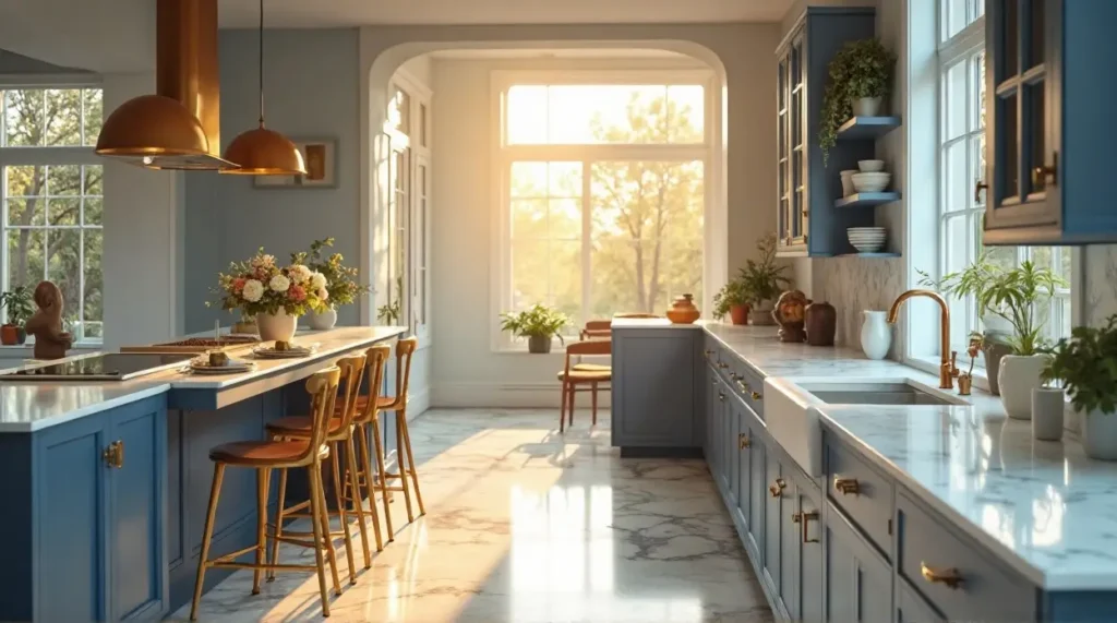 Jaw-Dropping Blue Kitchen Designs: Paints & Cabinets Uncovered
