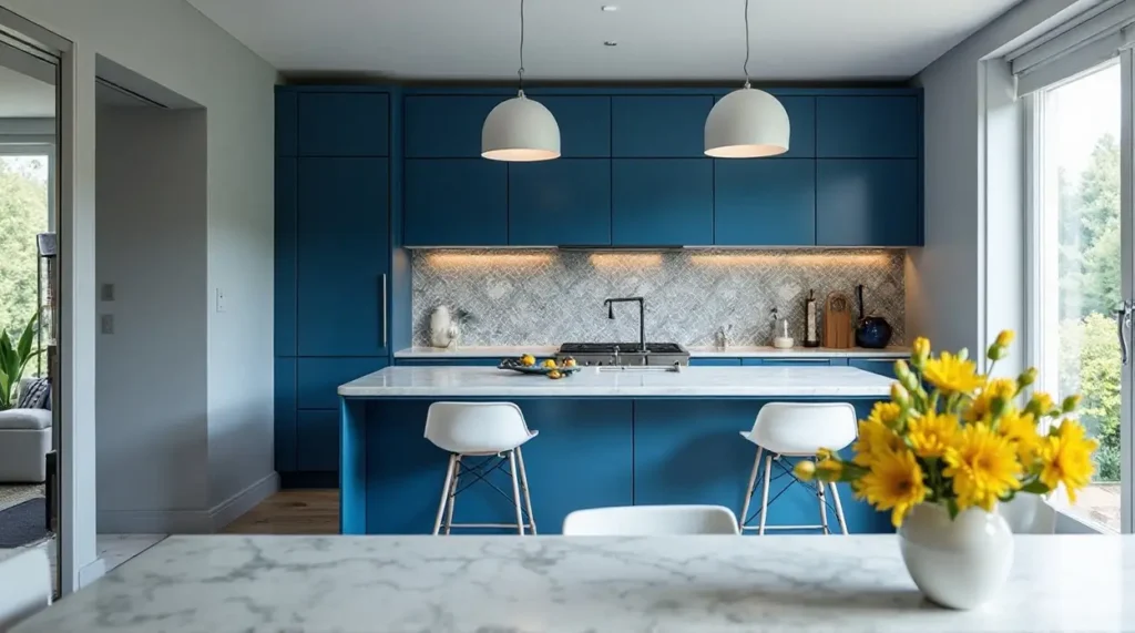Jaw-Dropping Blue Kitchen Designs: Paints & Cabinets Uncovered