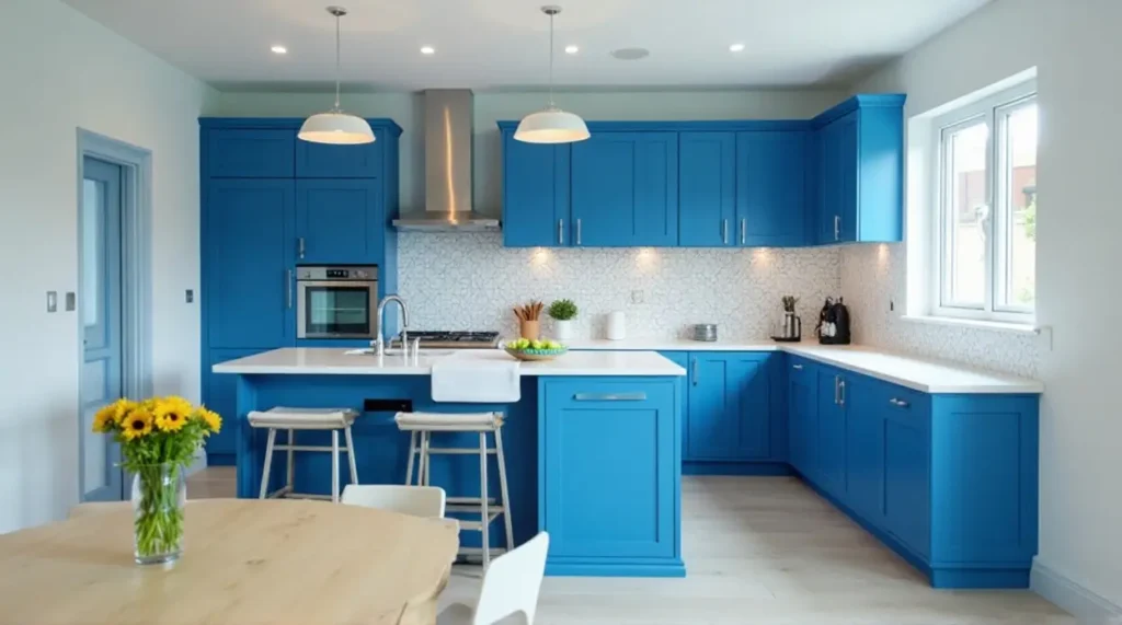 Jaw-Dropping Blue Kitchen Designs: Paints & Cabinets Uncovered