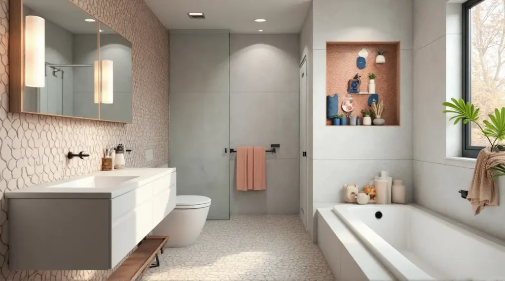 Upgrade Your Bathroom: 5 Fun Modern Design Ideas Transform Space! - Playful Color & Pattern: Make a Stylish Statement