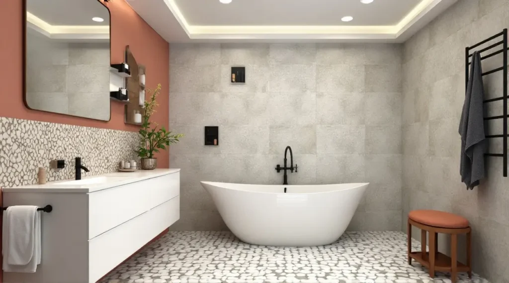 Upgrade Your Bathroom: 5 Fun Modern Design Ideas Transform Space! - Playful Color & Pattern: Make a Stylish Statement
