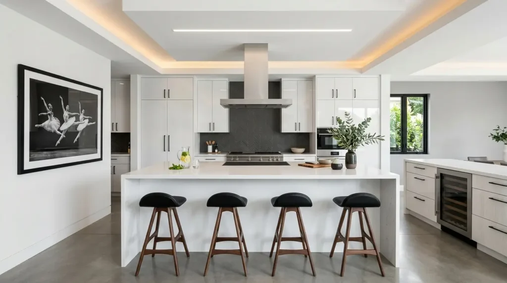 Совершенство в дизайне интерьеров 2026: Искусство роскоши в открытой планировке (советы, идеи, фотографии)