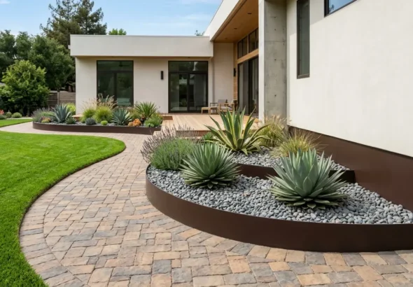 Modern Landscaping Ideas for Seamlessly Matching Your Garden Edging to Your House Trim