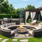 Modern Outdoor Kitchen & Fire Pit Setups to Turn Your Backyard into a 5-Star Resort