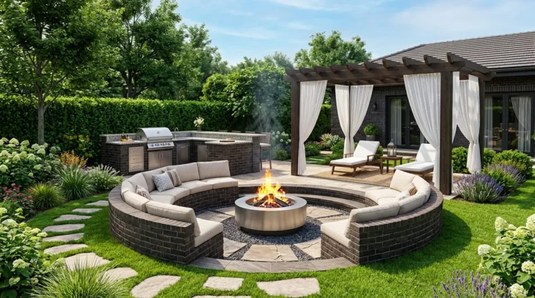 Modern Outdoor Kitchen & Fire Pit Setups to Turn Your Backyard into a 5-Star Resort